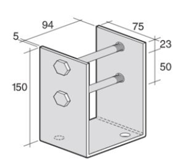 B28 Post Support Bracket (SBK18)