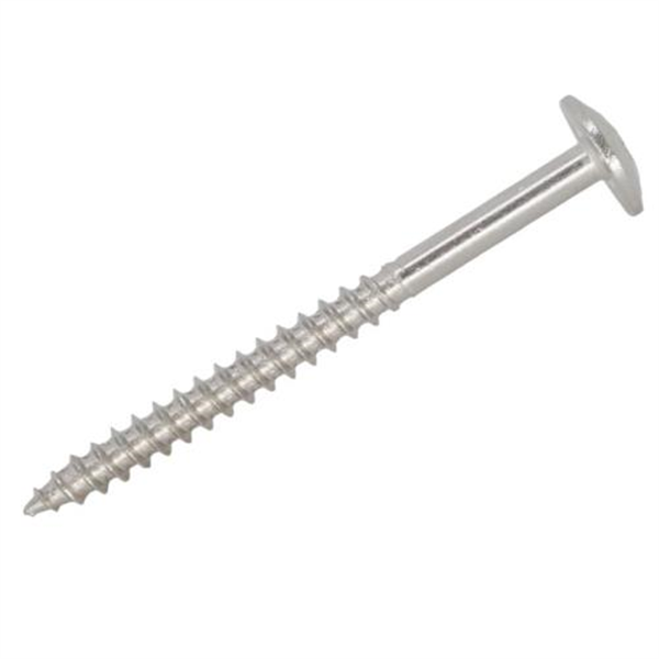 10G-12X30mm  Button-head Square Drive Self Drilling Timber Screw Stainless Steel 316