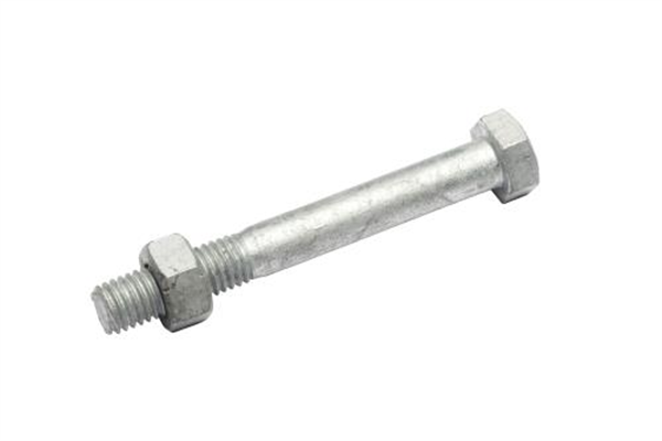 M10X100 4.6 Hex Head Bolt & Nut - Galv