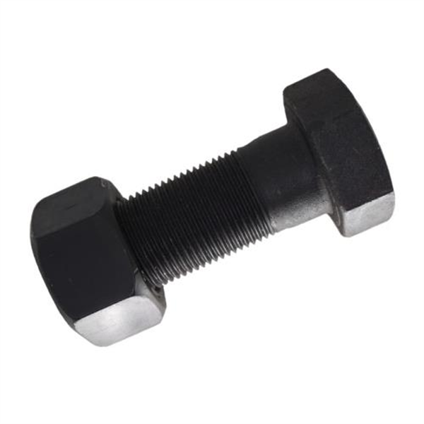 1"X10" UNS(14TPI) Grade 8 Hex Head Bolt & Nut - Black