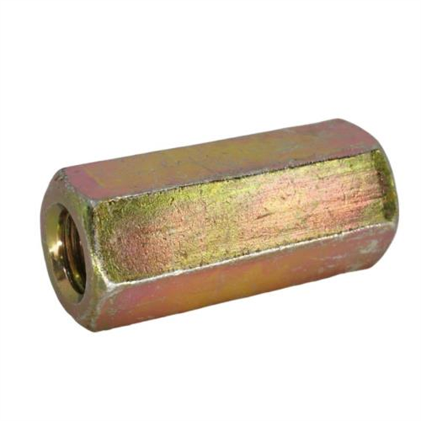 M10X40 Coupling Nut 4.6 - Yellow Zinc