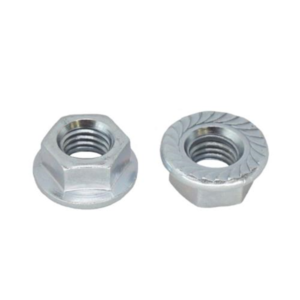 1/4 UNC Serrated Flange Nut Grade 5 - Zinc