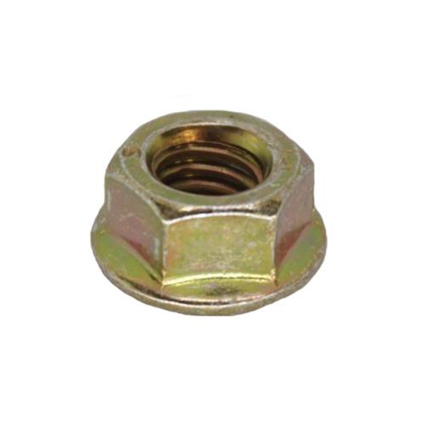 M10 Serrated Flange Nut Class 8 - Yellow Zinc