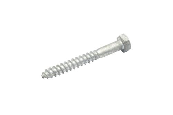 M10X100 Hex Head Coach Screw - Galv