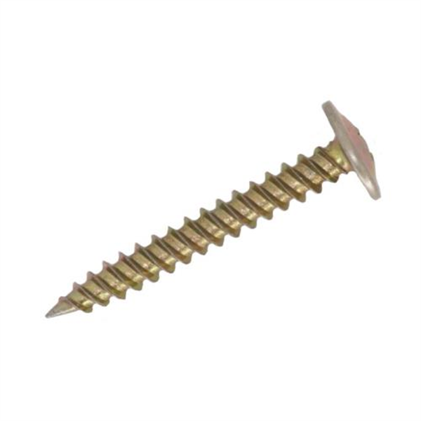 8Gx32 Drywall (Gib) Button-head Phillips Screw (Fine) - Yellow Zinc