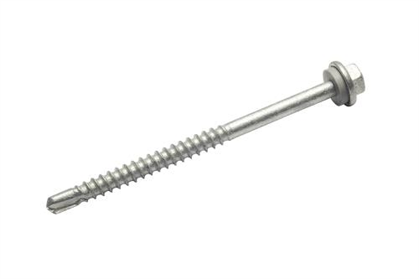 10G-16x16mm Hex Head Self Drilling Metal Screw - Galv. + Seal