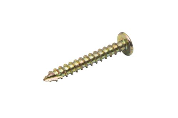 10G-12x25mm Wafer Head Self Drilling Timber Screw - Yellow Zinc