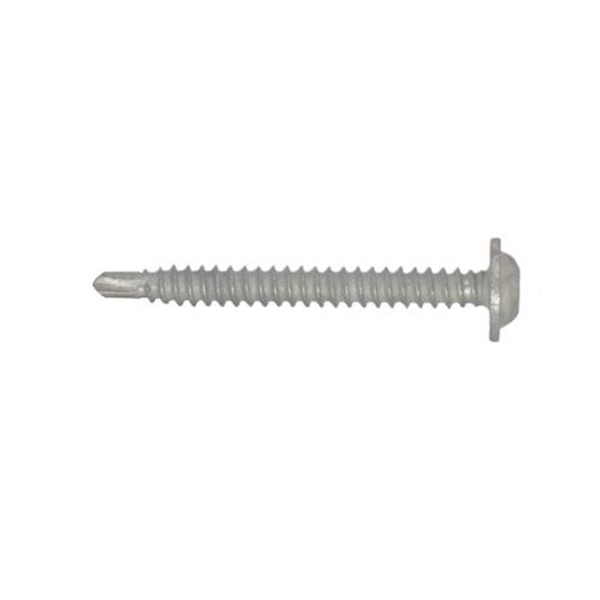 8G-18x40mm Self Drilling Button-head Square Drive Universal(Timber/Metal) Screw - Galv.