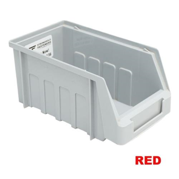 SB2 Plastic Storage Bin (175X100X85) - Red