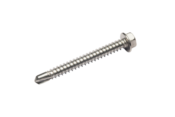 10G-16X16mm  Hex Head Self Drilling Metal Screw Stainless Steel 410