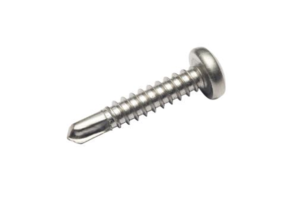 10GX16mm  Pan Head Square Drive Self Drilling Metal Screw Stainless Steel 410