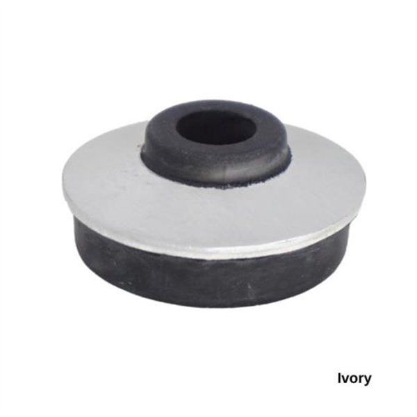 14G x 25mm x 1.2mm Aluminium EPDM Bonded Washer - IVORY