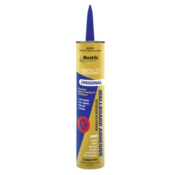 Bostik Gold Wallboard Adhesive - 375ml Cartridge