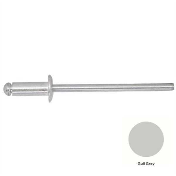 4-3 Pan Head Aluminium & Steel Rivet - GULL GREY