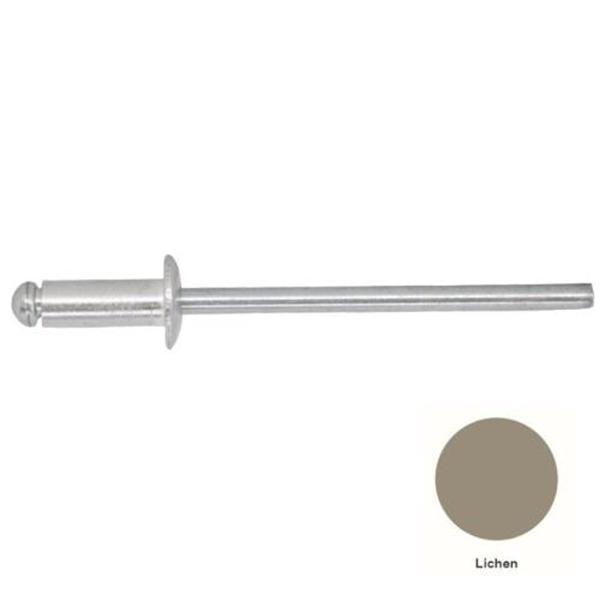 4-3 Pan Head Aluminium & Steel Rivet - LICHEN