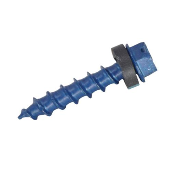 M6.3 x 32  Hex Head Tapper Concrete Wall Screw - Permaseal + Seal