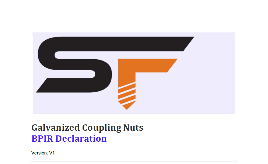 BPIR - Galv Coupling Nuts